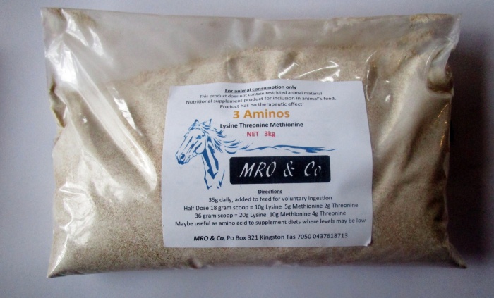 3 Aminos contains Methionine Threonine Lysine 1kg