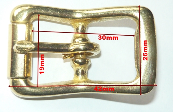 Brass buckle 19mm - Click Image to Close