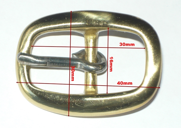 Brass buckle 16mm Swage