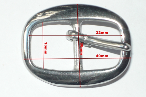 Stainless steel buckle 16mm Swage